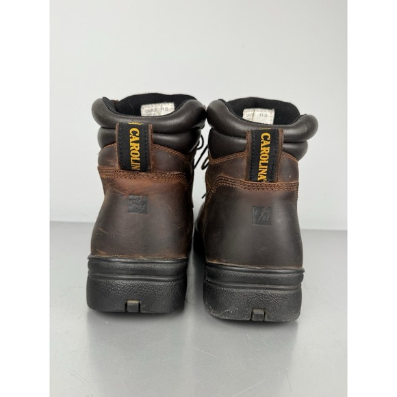 Carolina 6" Work Boots Mens Size 11 D Steel Toe Internal Met Guard Brown Leather - Picture 5 of 8